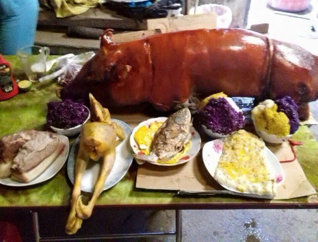 Ảnh 22 Mâm cúng trong lễ tảo mộ Nguồn facebook Cao Bằng nơi tôi sống 16