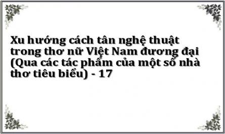 Một Số Giọng Điệu Nghệ Thuật Nổi Bật Trong Thơ Nữ Việt Nam Đương Đại