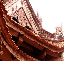 A 18 Kết cấu và điêu khắc trên khung gỗ mái chùa Phụ lục 6 Một số pho 4