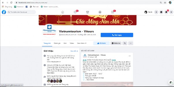 Hình 2 5 Quảng cáo trên Facebook Hình 2 6 Quảng cáo trên website dulichmientrung com vn 3