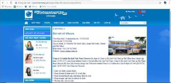 Hình 2 6 Quảng cáo trên website dulichmientrung com vn Hình 2 7 Quảng cáo trên website 4