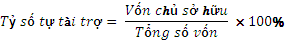 Trong 100 đồng tổng số vốn thì có bao nhiêu đồng vốn chủ sở hữu tỷ số 2