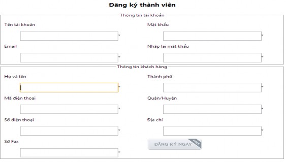 Hình 3 12 Trang đăng ký thành viên 3 3 1 5 Trang thông tin giao hàng ThongTinGiaoHang aspx 7