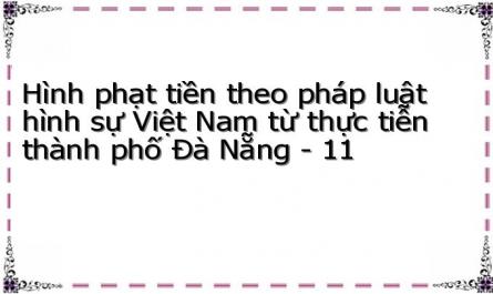 Hình phạt tiền theo pháp luật hình sự Việt Nam từ thực tiễn thành phố Đà Nẵng - 11