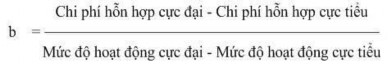 Trong đó Y Chi phí h n hợp X Mức độ hoạt động a tổng định phí b Hệ số 1