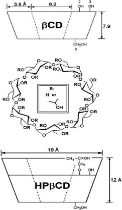 Hình 1 8 So sánh cấu trúc βCD R H và HPβCD R OH 28 1 2 2 Phức chất thành 3