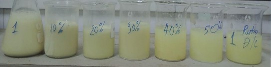 Hình 2 3 Các mẫu khảo sát tinh chế rutin bằng axit acetic 1 dung dịch rutin thô 3