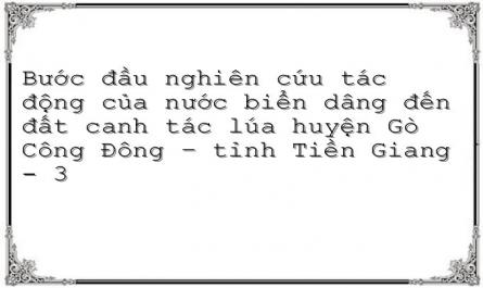 Ảnh Hưởng Của Bđkh, Nbd Đến Năng Suất, Sản Lượng Lúa