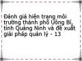 Đánh giá hiện trạng môi trường thành phố Uông Bí, tỉnh Quảng Ninh và đề xuất giải pháp quản lý - 13