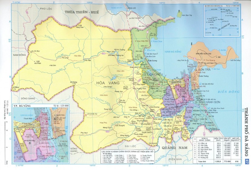 Hình 1 2 Bản đồ hành chính thành phố Đà Nẵng CHƯƠNG 2 ĐỐI TƯỢNG VÀ 1