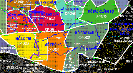 Hình 3 1 Ranh giới các mỏ than lộ thiên lớn vùng Cẩm Phả Mở vỉa và chuẩn 1