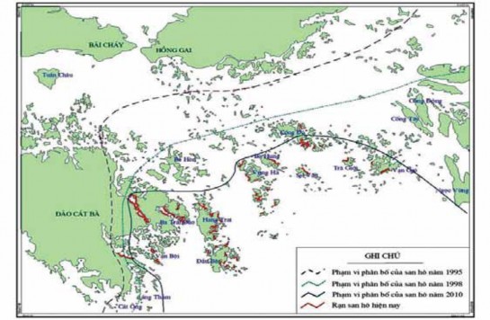 Nguồn Nguyễn Huy Yết 2011 Hình 1 1 Diễn biến phạm vi phân bố của rạn san 2