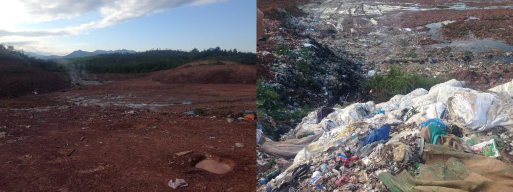 Hình 3 3 Hiện trạng bãi chôn lấp CTR km26 xã Quảng Nghĩa Tuy nhiên tại thời 1