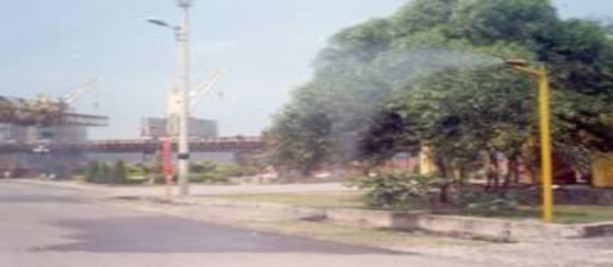 Hình 3 12 Hình ảnh về hệ thống phun nước giảm thiểu bụi tại Công ty tuyển 2