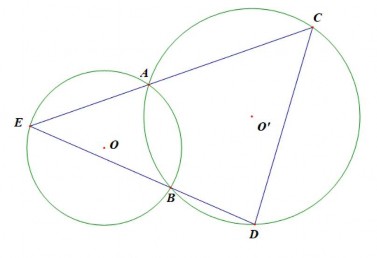 Ví dụ 1 2 Cho hai đường tròn O và O ’ cắt nhau tại A và B Lấy điểm 5