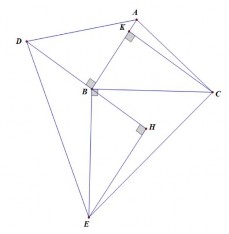 Hình 1 13 HS lập luận vì đáy bằng nhau nên cần so sánh hai đường cao EH và CK C 5