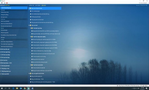 Phụ lục 2 5 Giao diện phần mềm kế toán BRAVO DIC Corp đang sử dụng 2