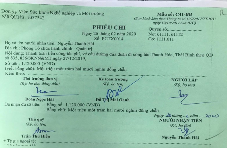 Mặt Thanh toán tiền công tác phí v cầu đường đưa đoàn đi công tác Thanh Hóa 10