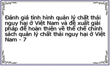 Tình Hình Xử Lý Chất Thải Nguy Hại Tại Việt Nam