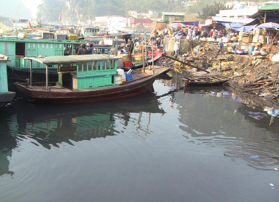 Khu vực chợ Hạ Long 1 năm 2013 Rác thải rắn và nước thải khu vực Vân Đồn 5