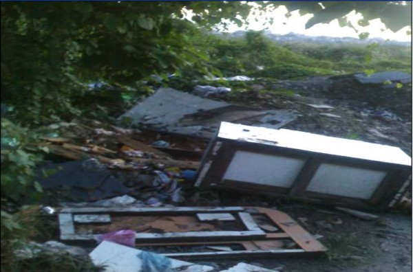 Chất thải xây dựng đổ ra các khu đất trống ngoài đê Phụ lục 3 Số doanh 8