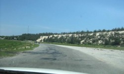 Đê cát rừng phi lao chắn sóng biển Xử lý xâm thực bằng cọc bê tông Đoạn 6