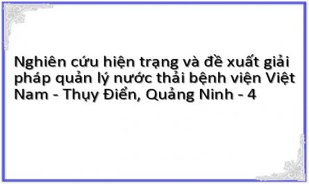 Nước Thải Bệnh Viện Và Hoạt Động Xử Lý Nước Thải Bệnh Viện Ở Quảng Ninh