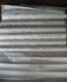 Hình9 Bài thực hành trong buổi tập huấn Hình 10 Tài liệu phát cho người dân 3