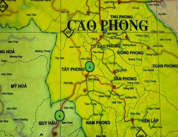 Hình 2 1 Bản đồ xã Tây Phong Đặc điểm địa hình Với diện tích tự 1