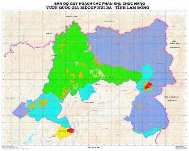 Bản đồ 3 Bản đồ hiện trạng rừng của Vườn quốc gia Bidoup – Núi Bà 2