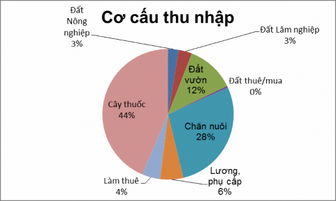 Biểu đồ 3 3 Cơ cấu thu nhập của cộng đồng địa phương Biểu đồ 3 3 cho 1