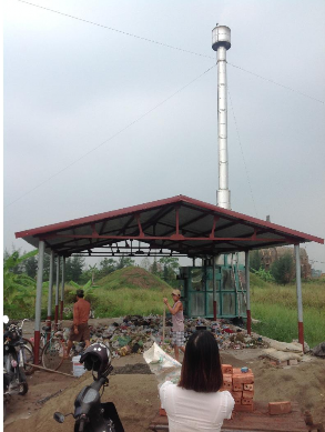 3 Một số hình ảnh về lò đốt rác LOSIHO đang hoạt động tại tỉnh Nam Định 1