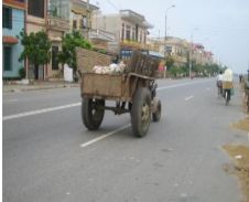 Xe kéo tay thu gom rác Xe công nông Hình 3 5 Một số hình ảnh về xe chở rác 2