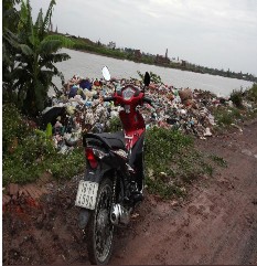 Hình 3 8 Bãi chôn lấp rác thải xã Trực Mỹ Qua điều tra và phỏng vấn của 3