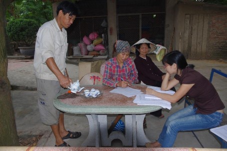 Hình 3 8 Phỏng vấn sâu tại xã Cao Minh Phúc Yên Vĩnh Phúc Mục đích điều tra 2