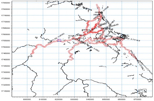 Hình 6 Thiết lập mạng sông NWK11 3 3 1 2 Thiết lập dữ liệu địa hình 1