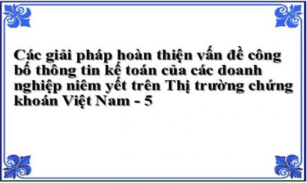 Thông Tin Kế Toán Công Bố Trên Thị Trường Chứng Khoán Việt Nam