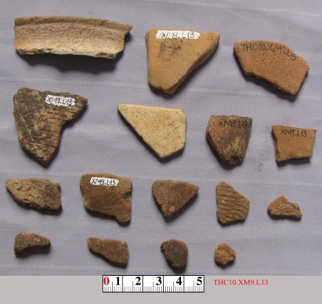 Bản ảnh 61 Mảnh gốm Champa phát hiện tại thành cổ Hóa Châu Nguồn Tác giả 3