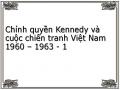 Chính quyền Kennedy và cuộc chiến tranh Việt Nam 1960 – 1963
