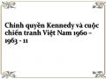 Quá Trình Thực Hiện Đường Lối Và Các Chính Sách Của Chính Quyền Kennedy Ở Việt Nam.