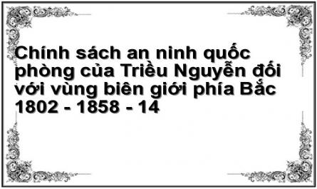 Chính sách an ninh quốc phòng của Triều Nguyễn đối với vùng biên giới phía Bắc 1802 - 1858 - 14