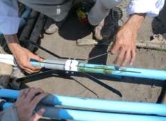 Hình 1 Lắp nhện từ vào ống PVC Hình 2 Khoan lắp ống Hình 3 Bơm vữa Hình 4 1