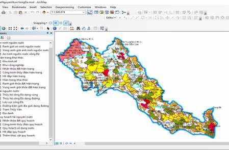 Figure 3 2 Water Resources Database ArcGIS 3 4 Comment on the level of water security in the Da 2