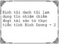 Định tội danh tội lạm dụng tín nhiệm chiếm đoạt tài sản từ thực tiễn tỉnh Bình Dương - 2