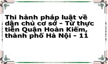 Phương Hướngthi Hành Pháp Luật Về Dân Chủ Cơ Sở