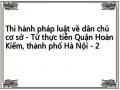 Thi hành pháp luật về dân chủ cơ sở - Từ thực tiễn Quận Hoàn Kiếm, thành phố Hà Nội - 2
