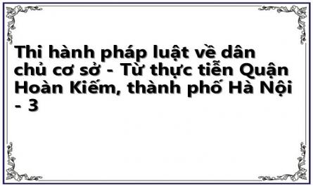 Khái Niệm, Đặc Điểm, Vai Trò Thi Hành Pháp Luật Dân Chủ Cơ Sở