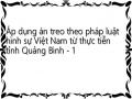 Áp dụng án treo theo pháp luật hình sự Việt Nam từ thực tiễn tỉnh Quảng Bình
