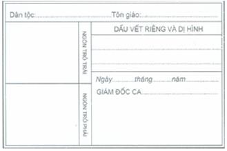 Mẫu Chứng minh nhân dân 9 số được quy định như sau Mặt trước Mặt sau 2