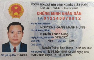 Mặt sau 1 1 3 3 Đặc điểm của Chứng minh nhân dân 12 số mặt sau không có họ 1